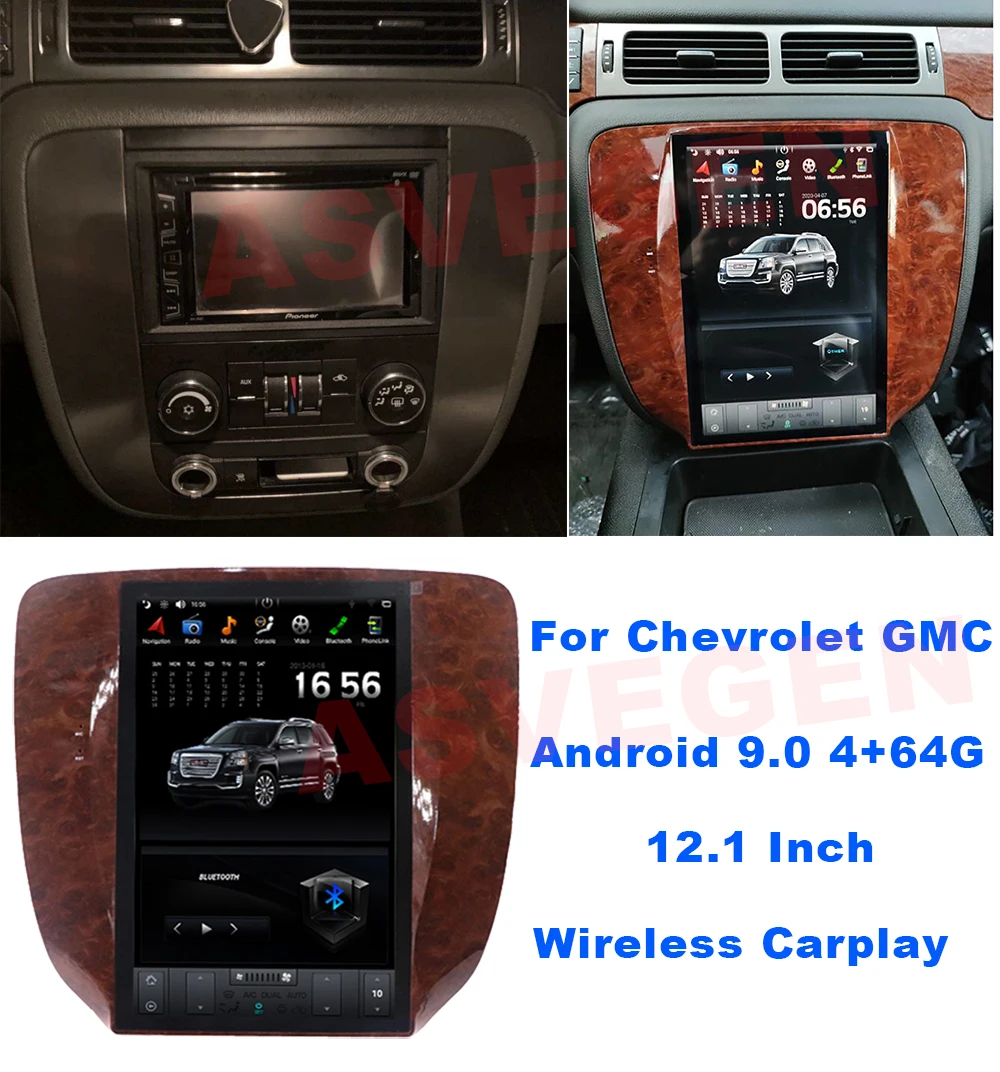 Android 9.0 Car Player For GMC Chevrolet Suburban With Ram 4G 64G Headunit Multimedia Tape Recorder Radio GPS NavI | Автомобили и