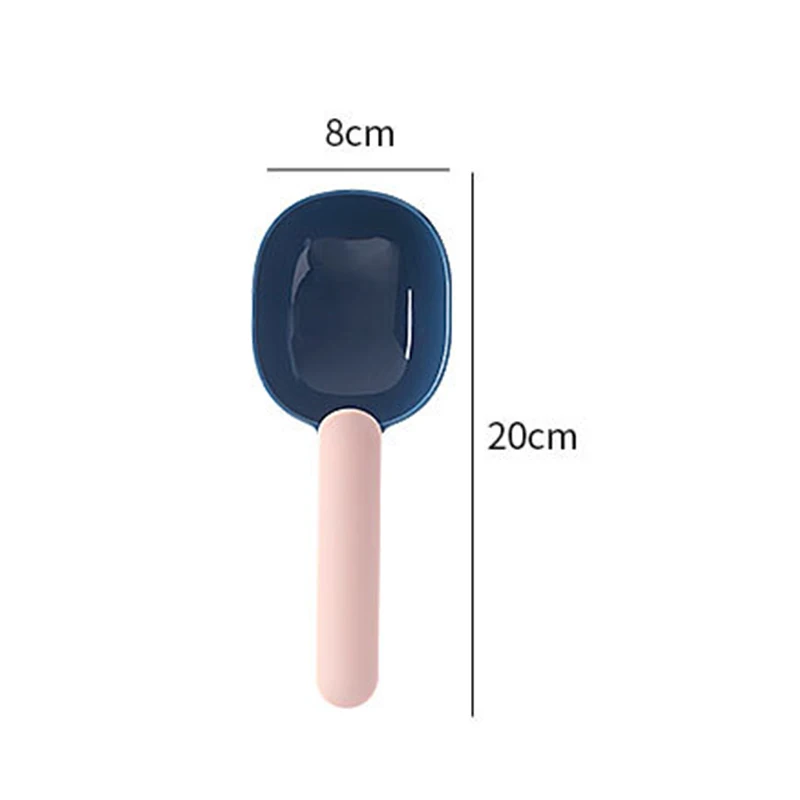 

1PC Flour Spoon Coarse Grains With Clip Spoon Plastic Rice Shovel Large Capacity Sealing Spoon For Household Kitchen Accessories