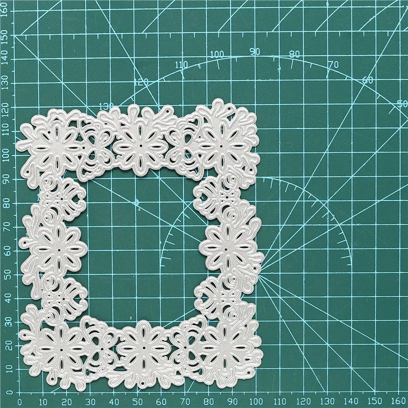 Eastshape цветок рамка с бабочкой резка металла штампы тиснение трафарет скрапбук