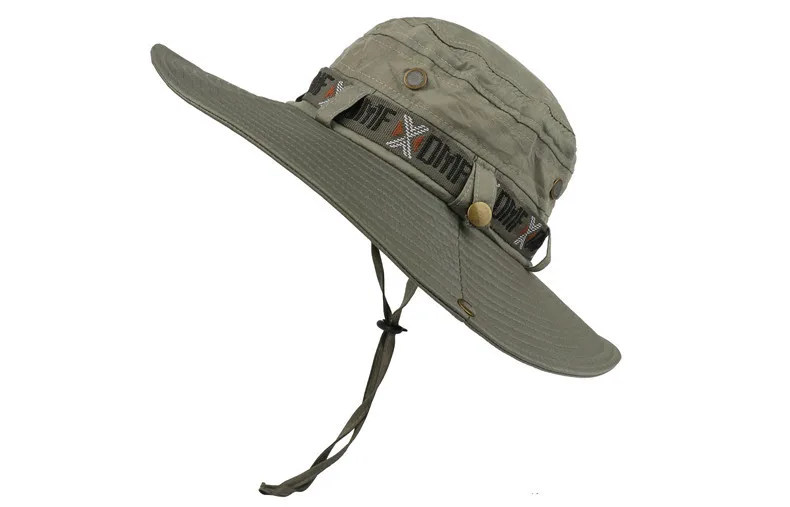 Водонепроницаемая корзина шляпа летняя мужская женская шляпа Boonie уличная широкая, с защитой от ультрафиолета Brim Панама сафари Охота Туризм Панама для рыбалки