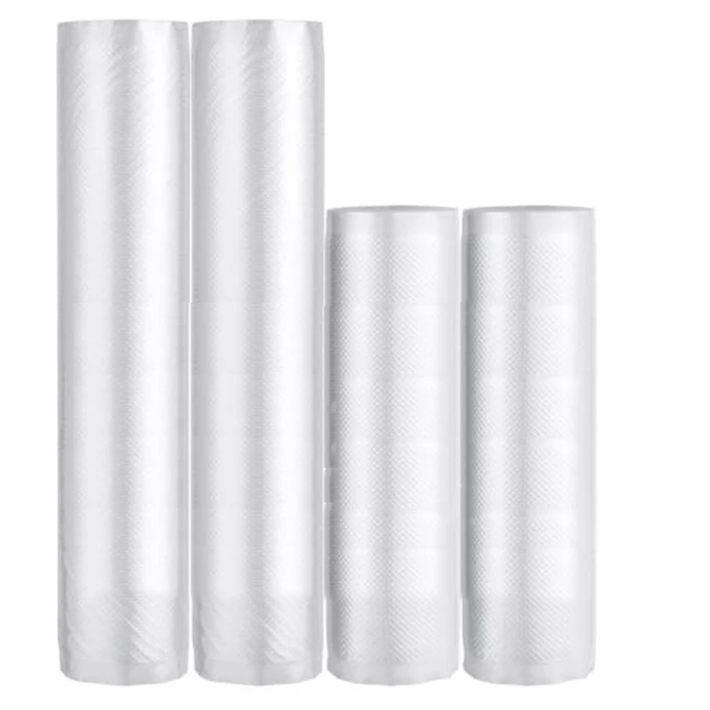 

4 Rolls Vacuum Sealer Bag Vacuum Seal Roll Food Saver Bags Rolls for Food Saver, Vacuum Sealer Machine and Sous Vide