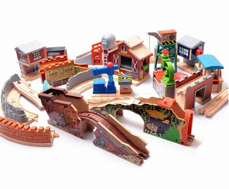 

original new style choose Railway Pack Scene track accessories and Brio Wooden Train Educational Boy/ Kids Toy Christmas Gift