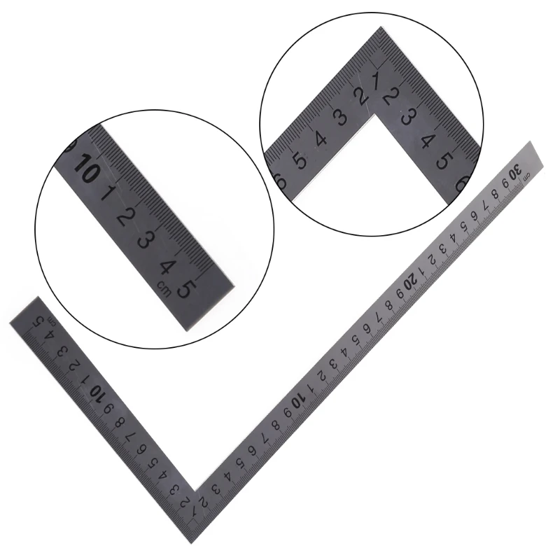 

Метрическая квадратная Метрическая ручка из нержавеющей стали, 15x30 см, угол 90 градусов, тройная квадратная Метрическая деталь 85DA