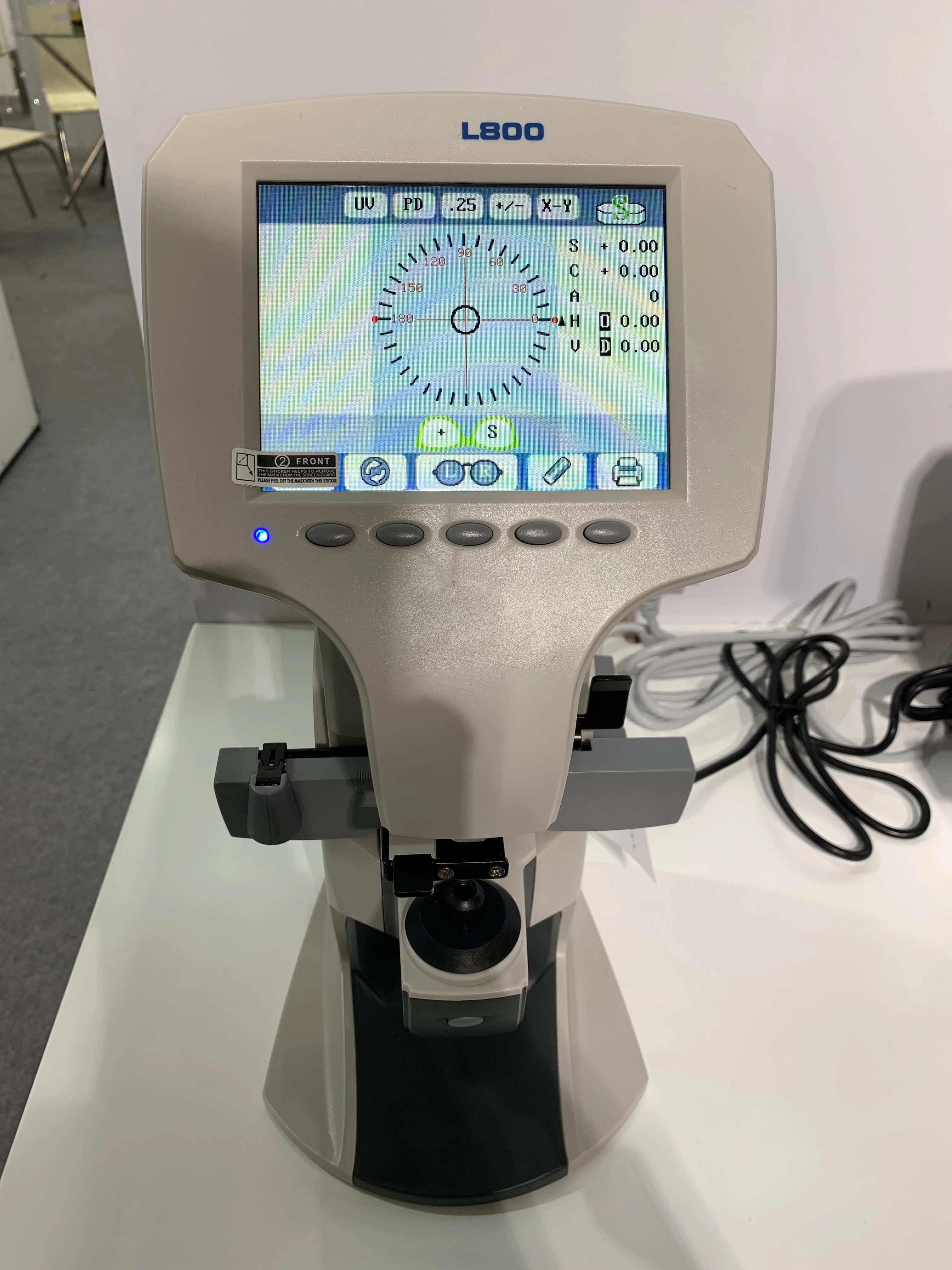 L-800 полнофункциональный цифровой объектив метр focimeter lensometer с PD УФ-принтер синий светильник