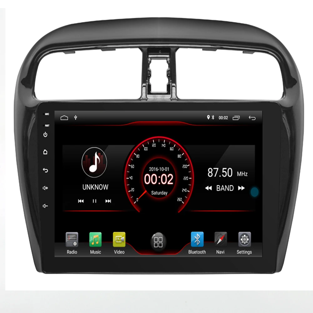 9 &quot2.5D автомобильный DVD мультимедийный плеер для Mitsubishi mirage attrage 2012 2018 2din Android 10