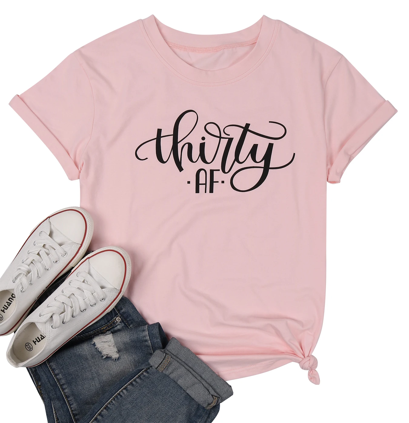 Thirty AF Shirt 30th Birthday топы с буквенным принтом летняя женская футболка коротким