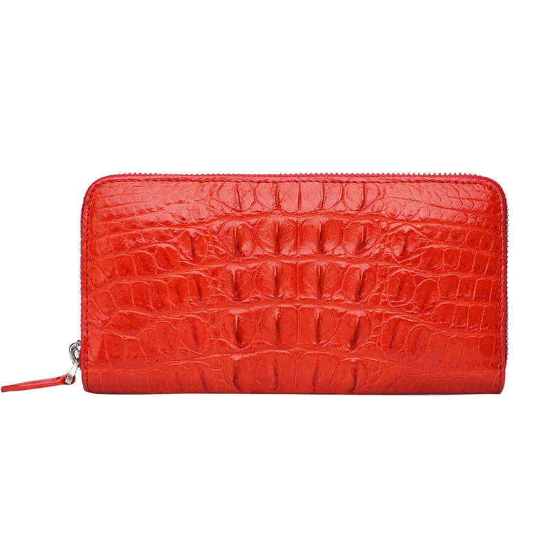 

Crocodile leather women's handbag women's purse long leather handbag crocodile tailbone handbag large capacity multi Card Wallet