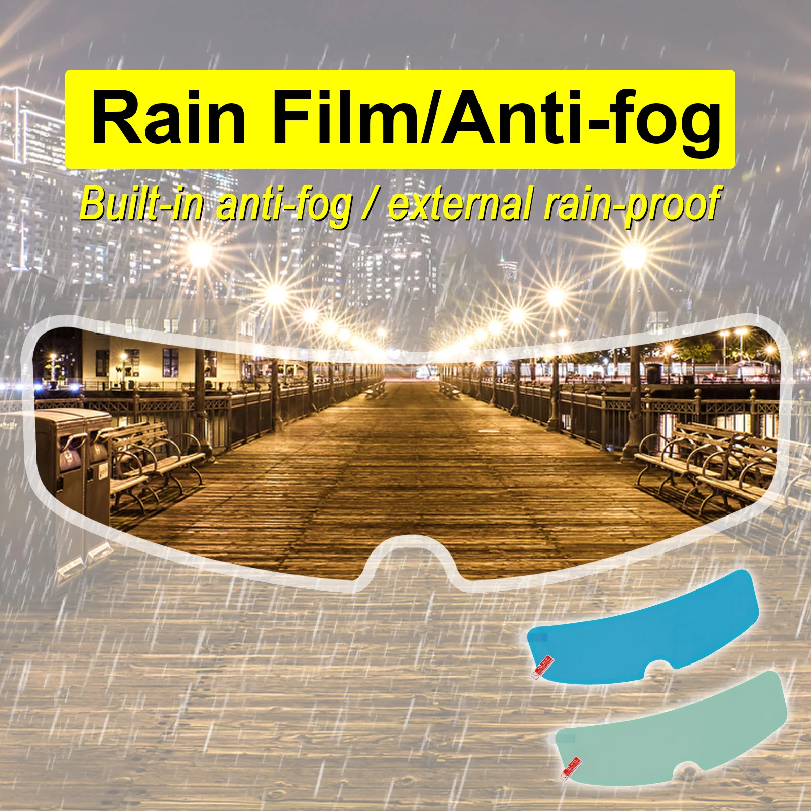 Универсальная защитная пленка для шлема противотуманный козырек автомобильных