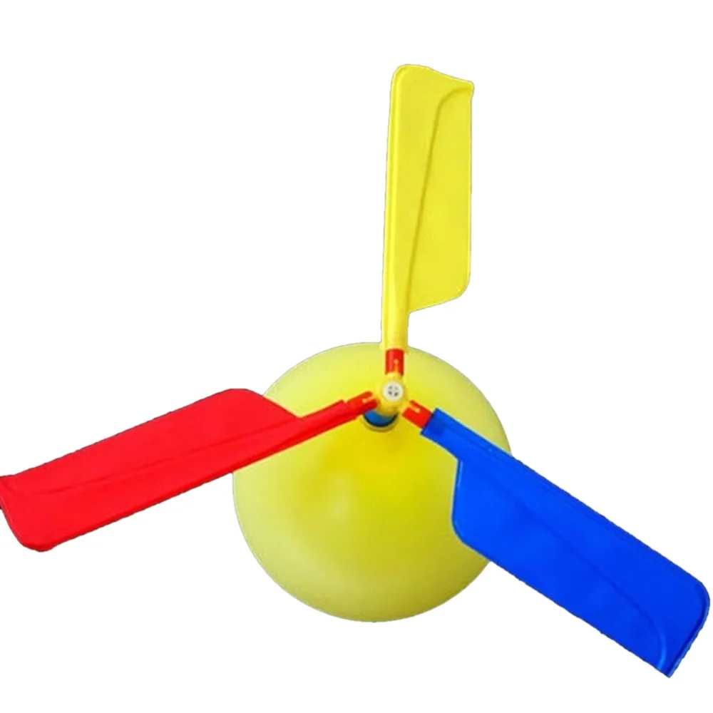 Helic&oacute;ptero de globos para ni&ntilde;os, juguete volador de relleno, de colores aleatorios, cl&aacute;sico, sin materiales, para fiesta de beb&eacute;, Deportes Al aire libre, 1 unidad-5