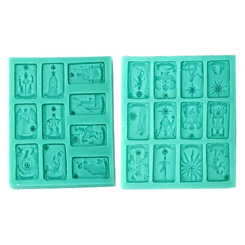 

U90E Card Necklace Epoxy Resin Mold Earrings Pendant Casting Silicone Mould DIY Crafts Jewelry Casting Tools