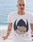 Мужская футболка с коротким рукавом, коротким рукавом и круглым вырезом