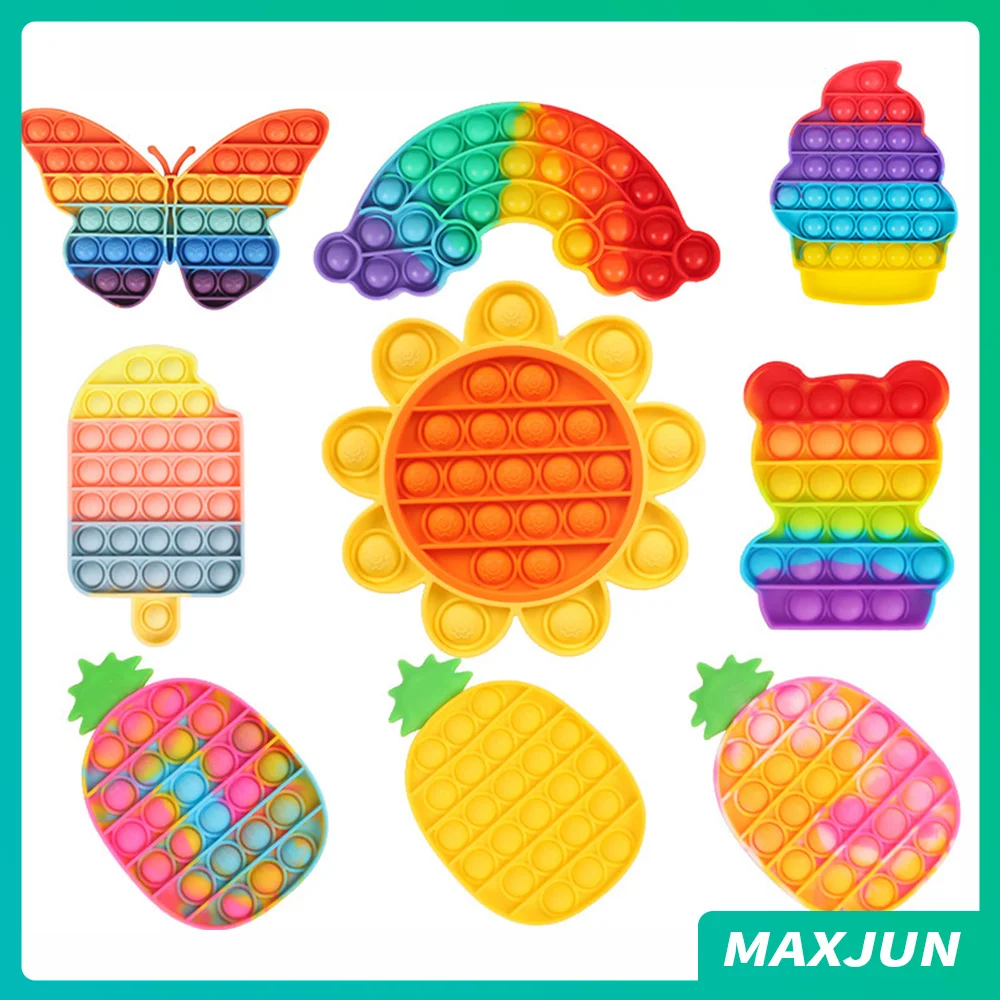 

Радужная игрушка для снятия стресса, игрушка-мороженое, медведь, Подсолнух, игрушка-антистресс для снятия стресса, игрушки-сжималки, подарк...