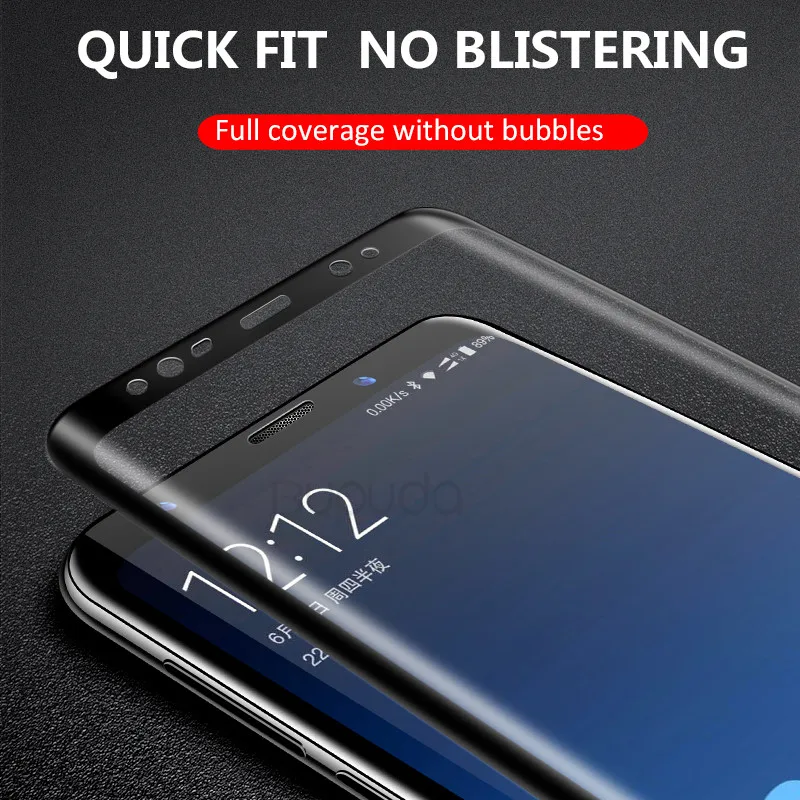 20D полное покрытие из закаленного стекла для samsung Galaxy S7 S8 S9 Plus Note 10 9 8 Защитная пленка для экрана для samsung A6 A8 PLus стекло
