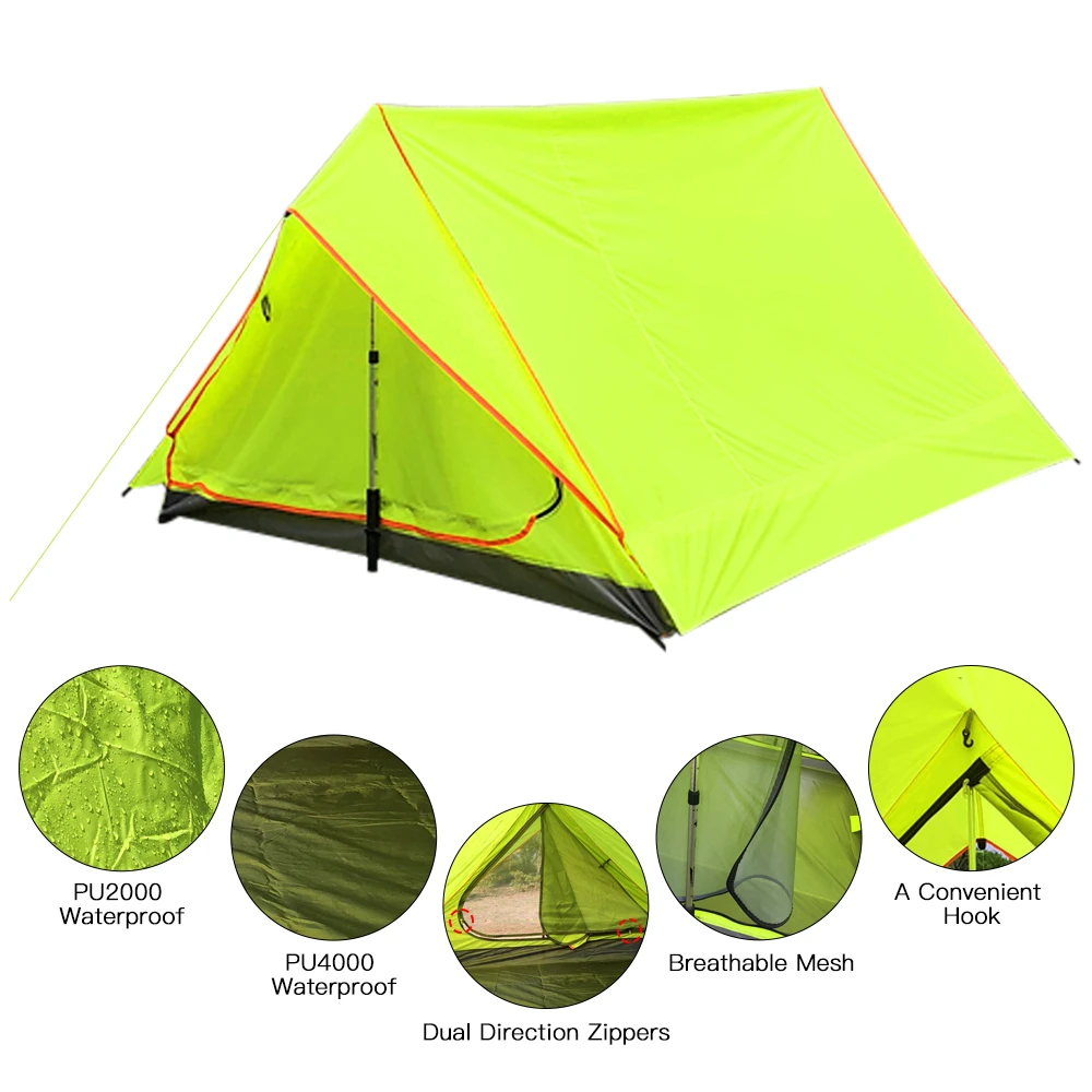 

Outdoor Ultralight Camping Tent Summer Beach Fishing Tent Waterproof Portable Sun Shelter 2 Person Backpacking Tents