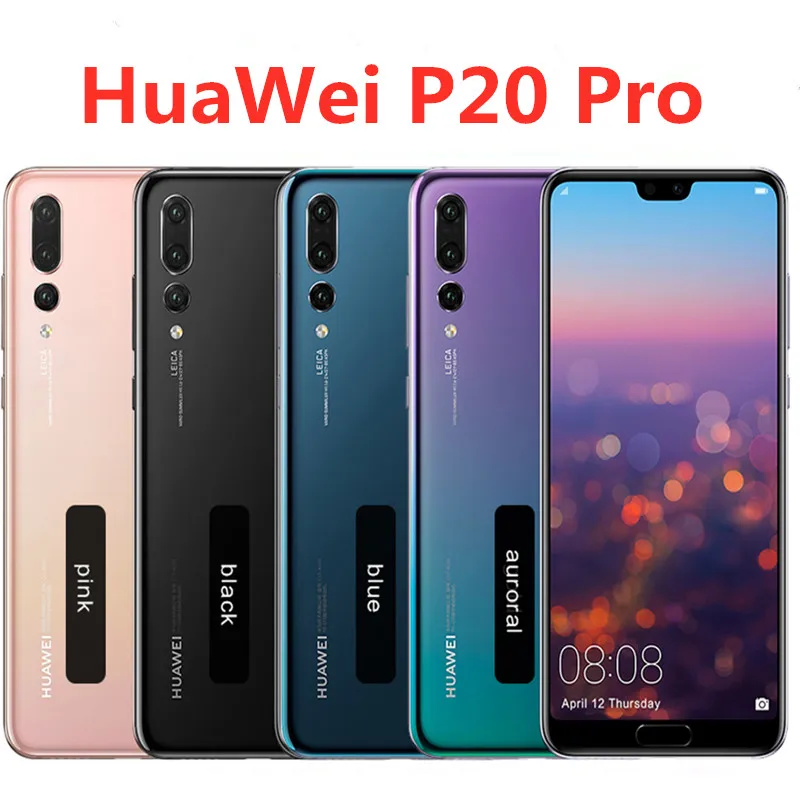 Телефон HuaWei P20 Pro с 4G LTE восемь ядер Kirin 970 сканер отпечатка пальца зарядное