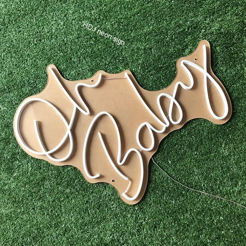 С надписью Oh BABY неоновая вывеска для организаций и магазинов индивидуальный