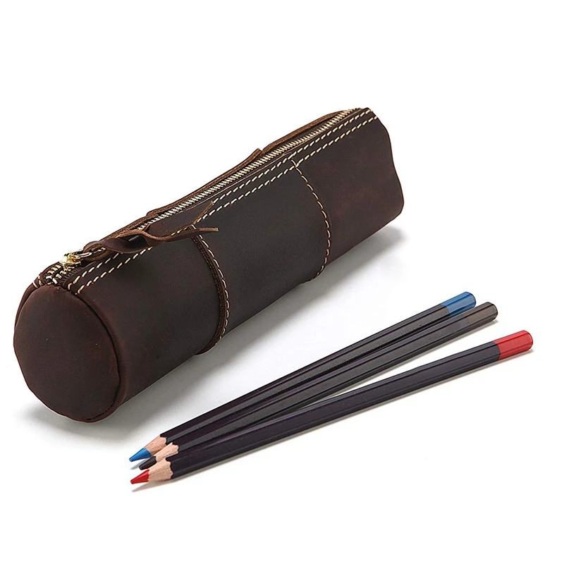 PPYY Новинка Сумка карандаш из натуральной кожи на молнии ручная работа винтажный