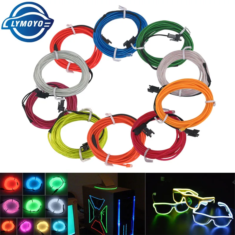 Автомобильный окружающий свет 1 м/3 м/5 м внутреннее освещение светильник