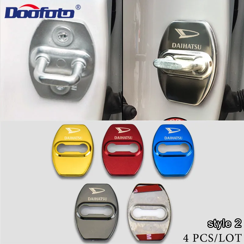 Doofoto 4x автомобильный Стайлинг дверной замок крышка для Daihatsu Terios Sirion Mira Materia Rocky YRV