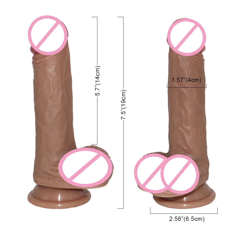 GaGu мягкий коричневый реалистичный фаллоимитатор жидкий силиконовый большой