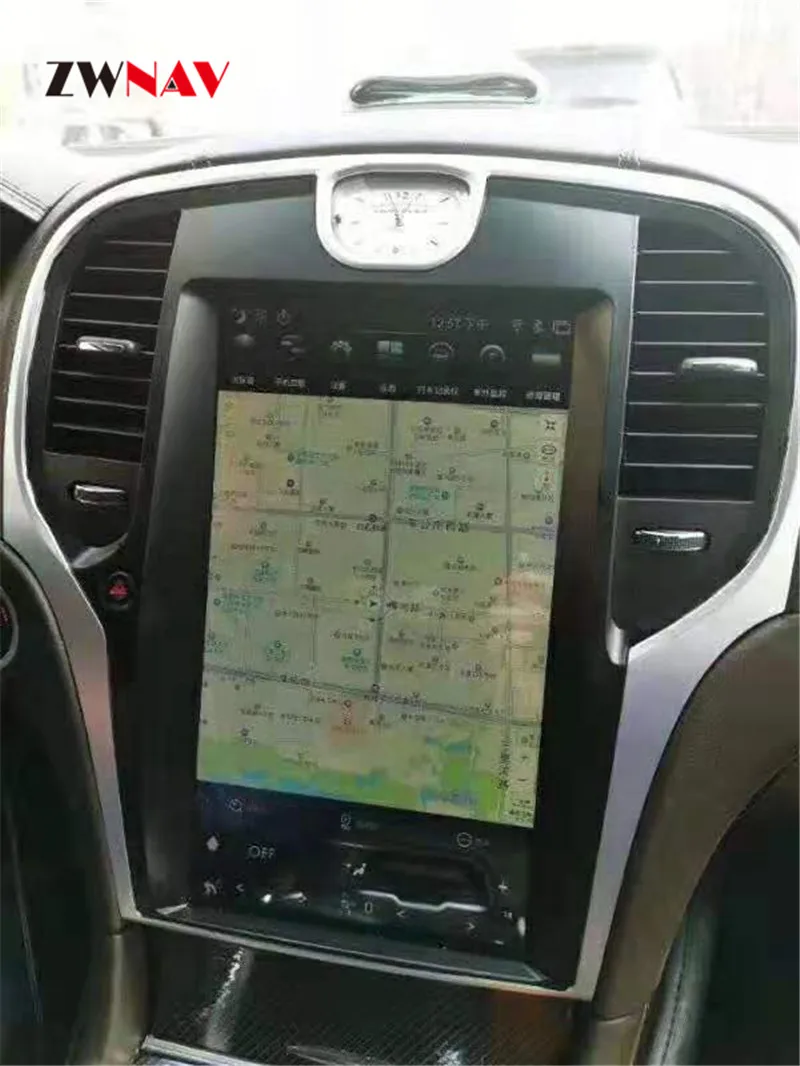 Tesla стиль вертикальный экран Android 8,1 Автомобильный gps навигатор для Chrysler 300C 2013+ головное устройство мультимедийный плеер радио магнитофон