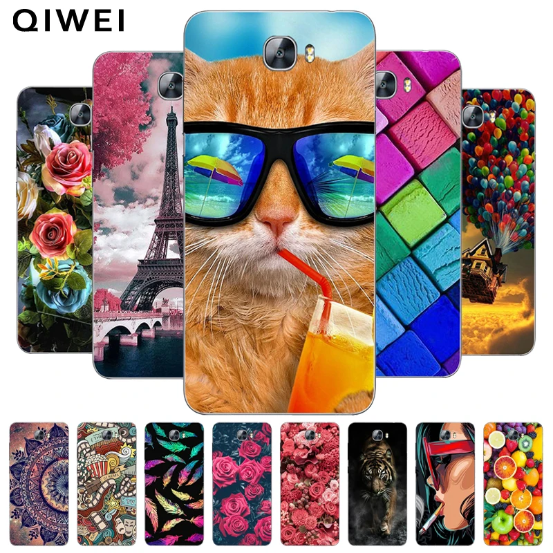 Для Huawei Y5 II случае Y5II 2 Кун L21 U29 L01 Мягкие TPU кремния печатных задняя крышка для Y6