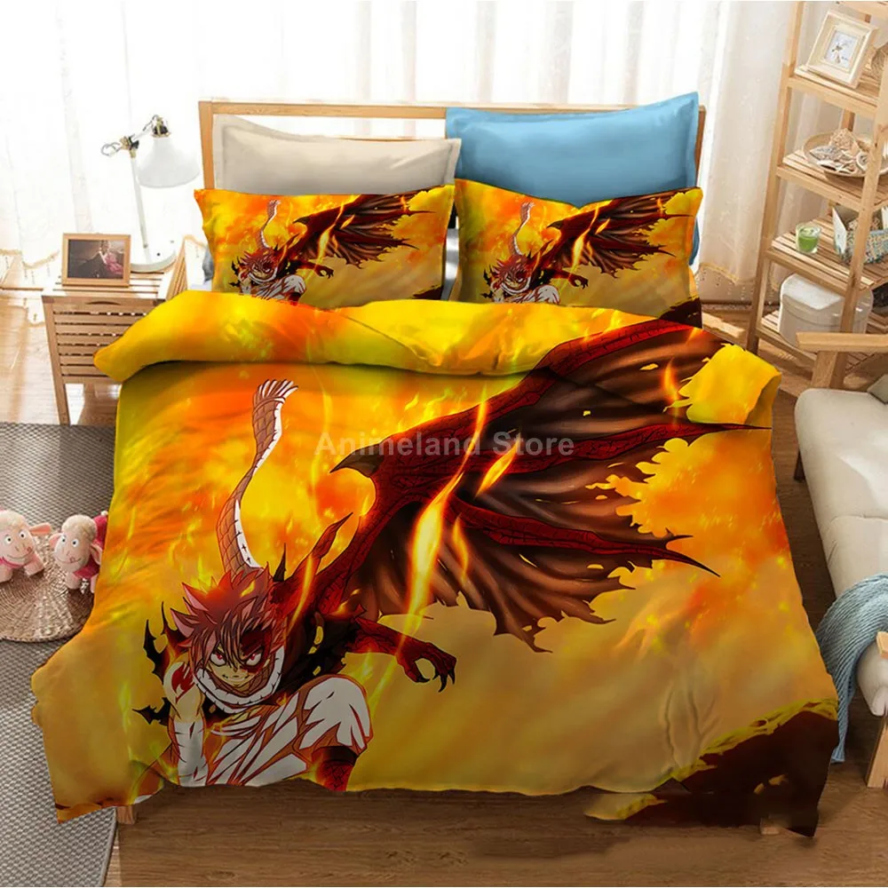 Комплект постельного белья Фея хвост аниме детское белье одеяло пододеяльник