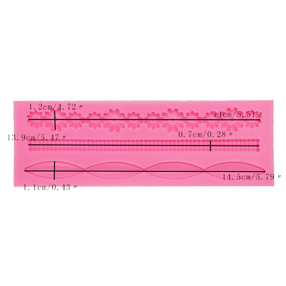 

3D Lace Flower Silicone Molds Fondant Craft Cake Candy Chocolate Sugarcraft Ice Pastry Baking Tool Soap Mould Kitchen Supplies