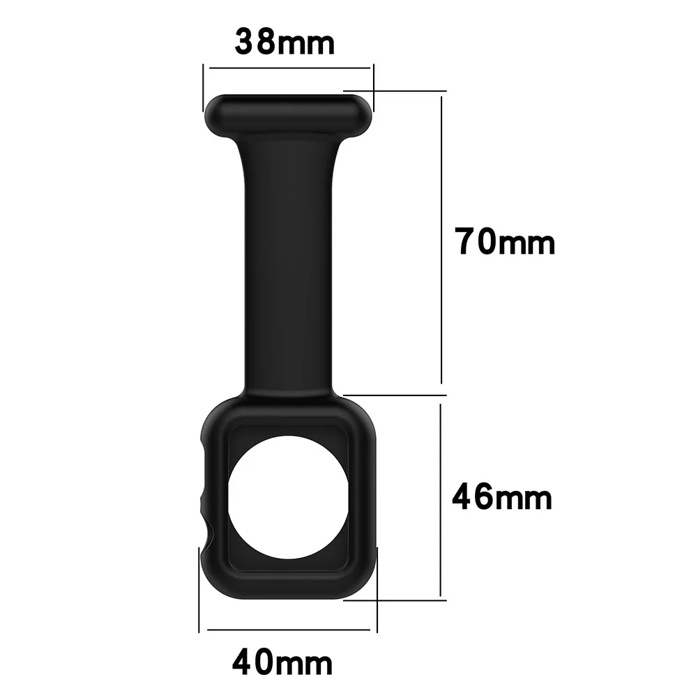 Силиконовый ремешок-брошь для браслета Apple Watch 38/42 мм серии 7/6/5/4/3/2/1/SE Доктор Медсестра Браслет-ремешок на запястье.