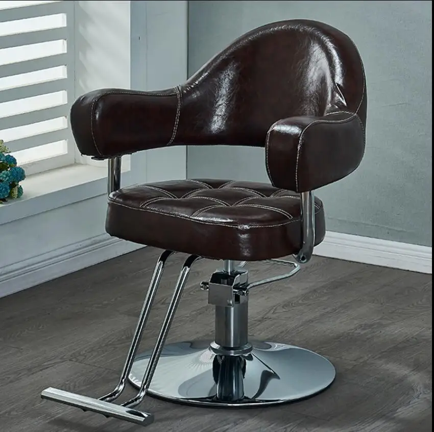 

Hairdressing salon barber shop chair special for hair salon can be raised and lowered net red hair cutting chair barber hairdres