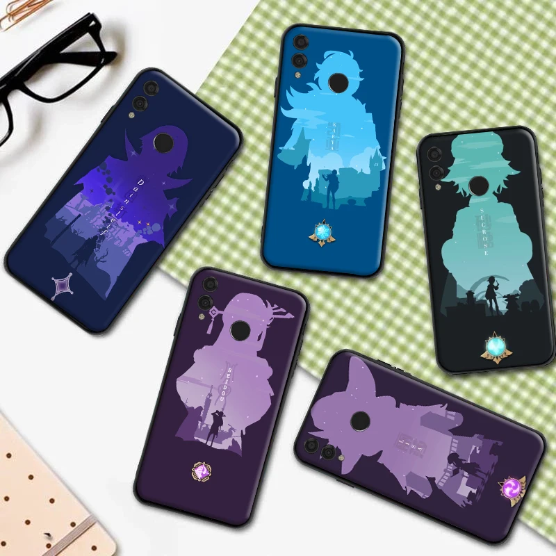 

Genshin Impact Anime Silicone Case Coque For Huawei Honor 7X 8X 8C 9 V9 9X 10 V10 10i V20 20i 30 Lite Soft TPU Phone Shell Cover