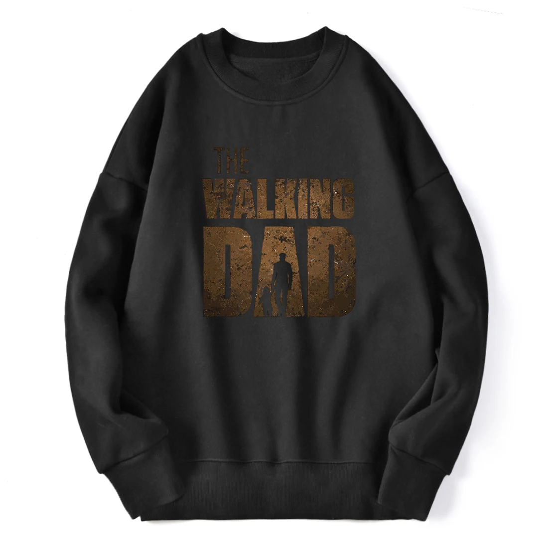 

Толстовка мужская с длинным рукавом, Модный свитшот с принтом ходящего папы, флисовый пуловер с круглым вырезом, уличная одежда в стиле хип-...