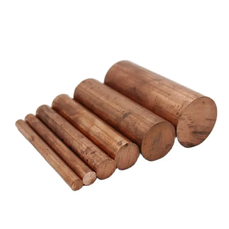 

Pure Copper Rod Round Bar Purity 99.5% Diameter 10mm to 200mm Length 50mm