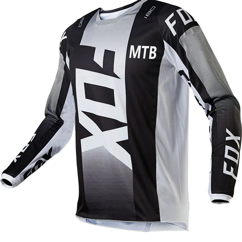 

New Motorcycle Mountain Bike Team Downhill Shirt MBT Offroad DH MX Motorcycle T-Shirt Fox Cycling Shirt Cross Country Mountain