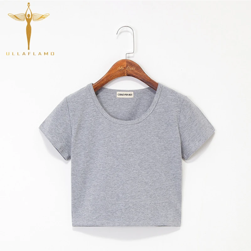 

Summer 2020 T Shirt Women Cotton White Short Tops Sexy O-Neck Short Sleeve Solid Tops Harajuku Slim Tshirt Woman Camiseta Mujer