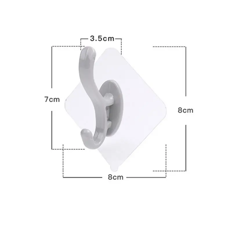Transparent Strong Wall Hanger Self Adhesive Door Hangers Coat Bag Hat Towel Mop Handbag Hooks For Kitchen Bathroom | Дом и сад