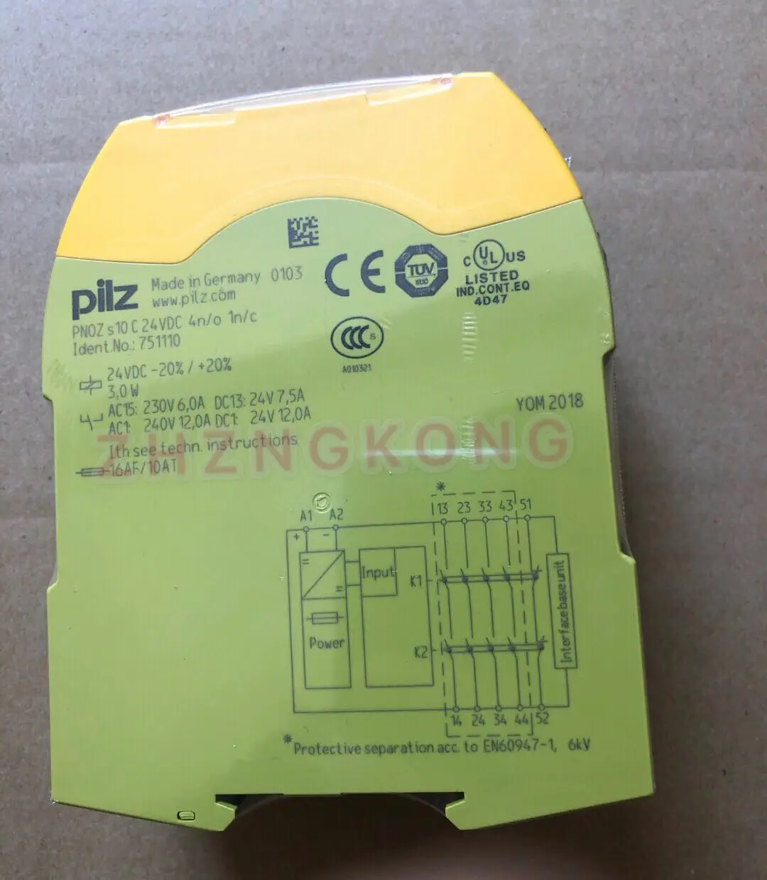 

New German PILZ relay 751110 750110 PNOZ s10 C 24VDC