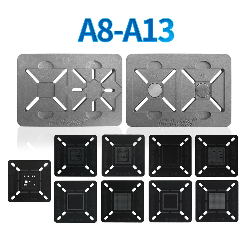 Шарики для микросхем IC трафарет BGA ремонта растений Оловянная паяльная сеть A8 A9 A10