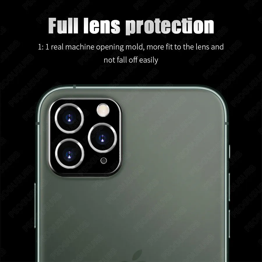 Для iPhone 11 Pro объектив камеры металлическое кольцо защитный чехол для Max задняя
