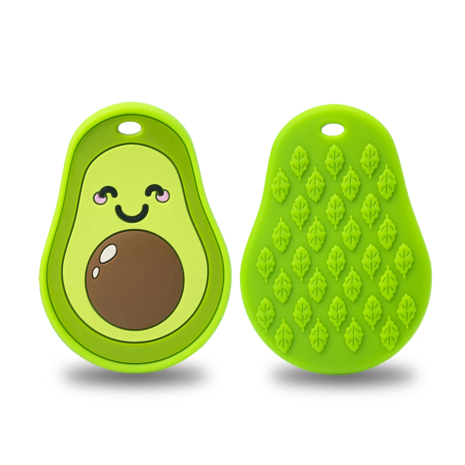 Juguetes de dentici&oacute;n para beb&eacute;, sin BPA, aguacate, roedores, masticables, con forma de Animal, productos para beb&eacute;, regalo de enfermer&iacute;a, 5/10 Uds.-2
