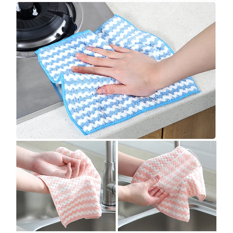 

Kitchen Towel Cleaning Cloth For Window Glass Car Floor Rags Bowl Dish Ceramic Tile Wipe Duster Home Cleaning Tool