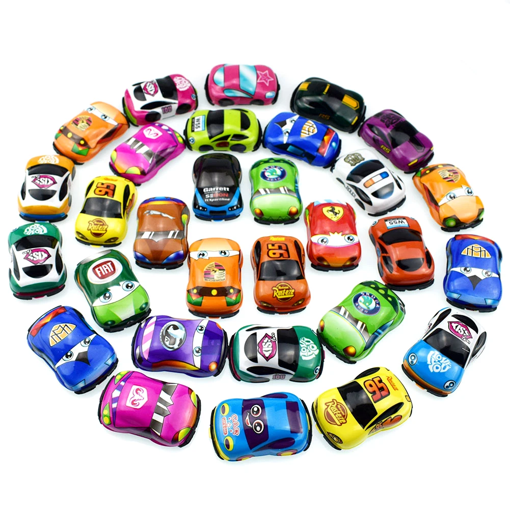 

10pcs/lot Cartoon Toys Cute Plastic Pull Back Cars Plane Toy Cars for Child Mini Car Model Funny Kids Toys for Boys Girls GYH