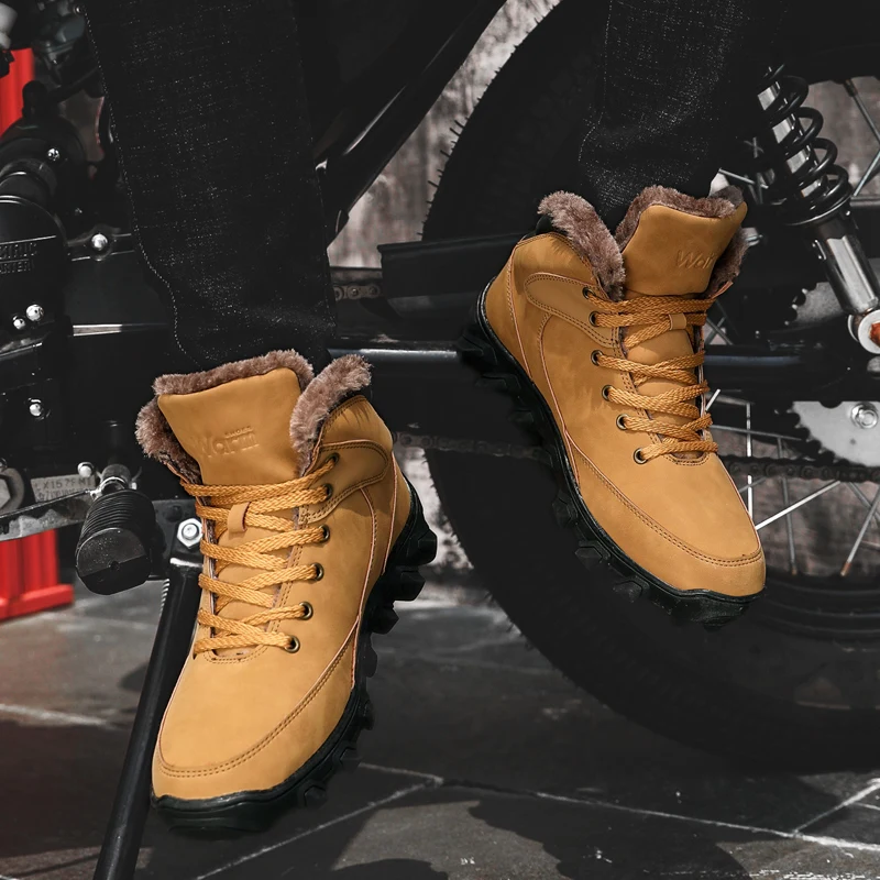 Sycatree/мужские уличные ботинки больших размеров мужские зимние меховые кроссовки