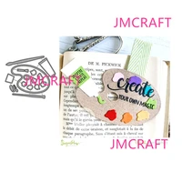 jmcraft 2021 new paint brushes and palette metal cutting die for scrapbooking practice hands on diy album card handmade tool