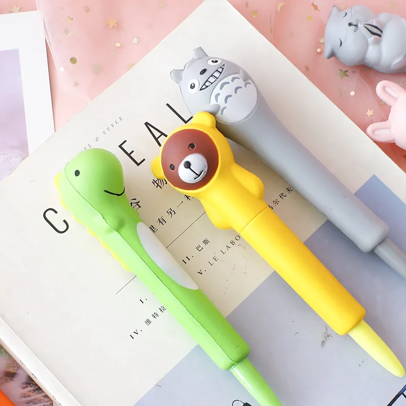 1 шт . пенопласт памяти очень милая гелевая ручка в стиле мультфильма может