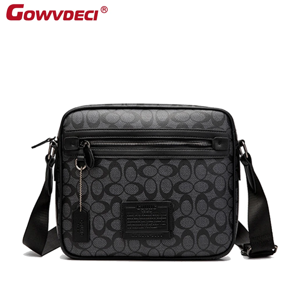 Мужская сумка мессенджер с несколькими отделениями на одно