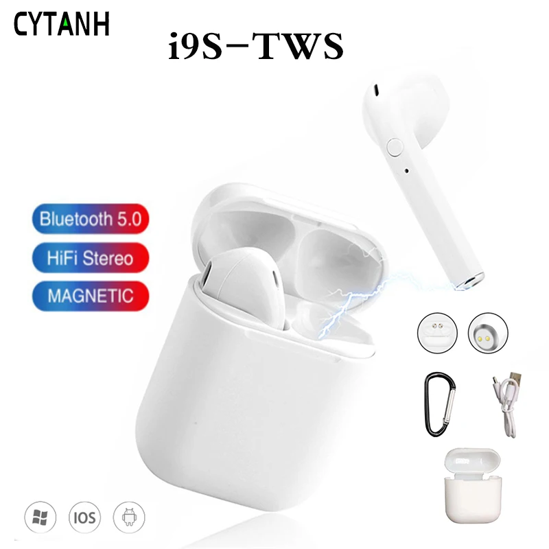 Упаковка i9s Tws Наушники Беспроводные Bluetooth 5 0 наушники мини с микрофоном зарядная