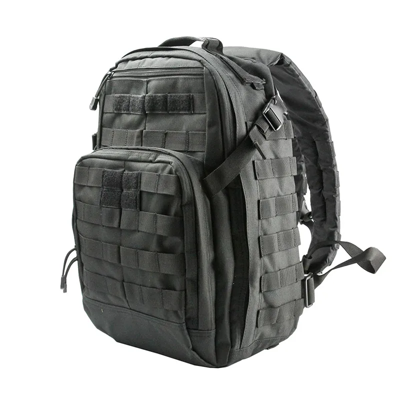 24L Тактический мешок плеча Molle Охотничьи сумки для кемпинга Рюкзак туристический Открытый многофункциональный альпинистский рюкзак тактический рюкзак тактическая сумка рюкзак мужской рюкзак походный спортивный 5.11 - Цвет: Black