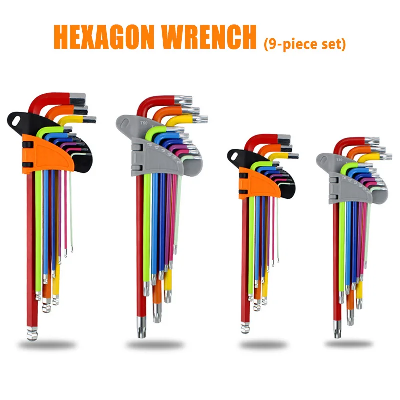 

Набор гаечных ключей с шестигранным ключом, 9 шт.