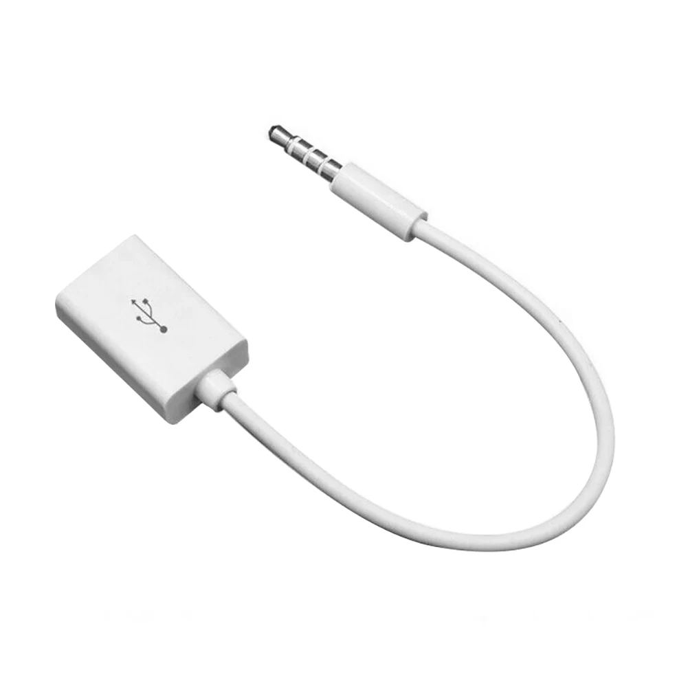 Переходник AUX 3 5 с аудиоразъемом на USB 2 0 кабель Aux для автомобильного MP3 динамика U